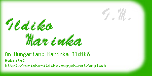 ildiko marinka business card